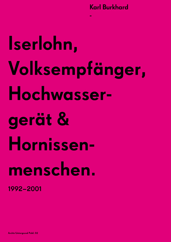 Archiv Untergrund Carl Burkhard